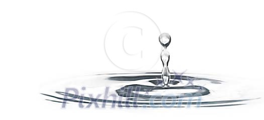 Splash of water isolated on white Splash of water isolated on white