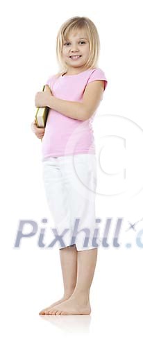 Girl holding a book Girl holding a book