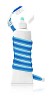 Toothbrush attacing toothpaste
