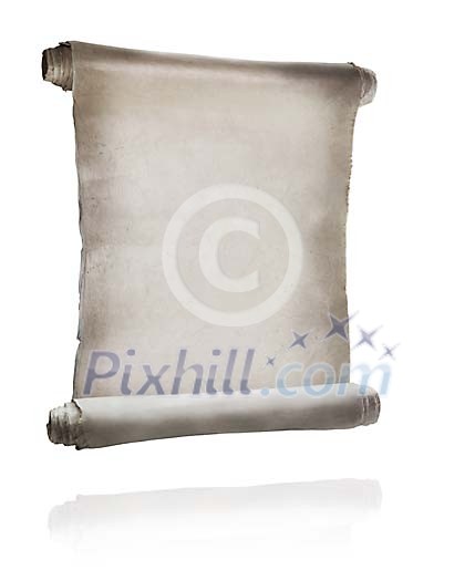 Empty parchment with clipping path Empty parchment with clipping path