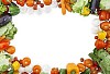 Frame made of vegetables
