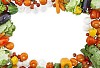 Frame made of vegetables