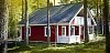 A house in the forest on a sunny day