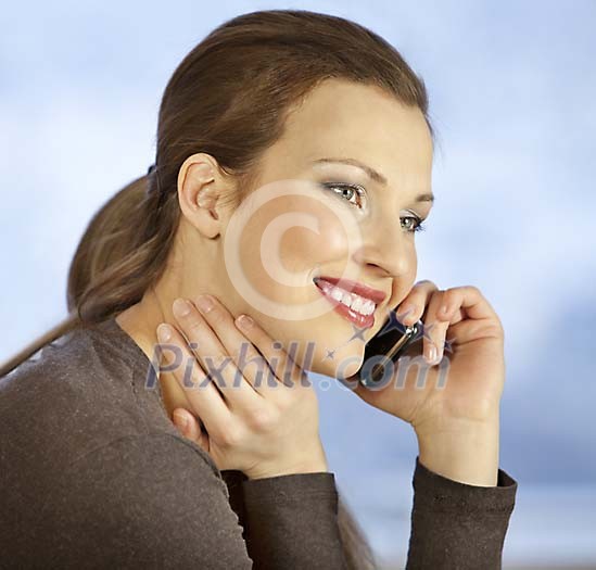 Woman on the phone Woman on the phone