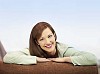 Pretty woman smiling to camera