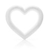 Clipped white heart