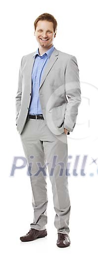 Clipped businessman standing Clipped businessman standing