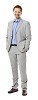 Clipped businessman standing