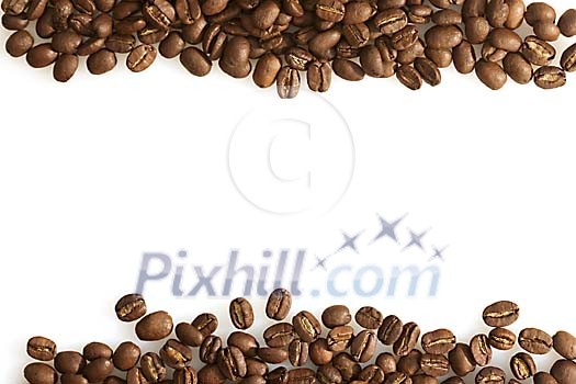 Frame made of coffee beans Frame made of coffee beans