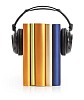 Clipped books with headphones