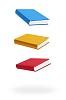 Clipped three books hovering