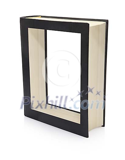 Frame made of a book Frame made of a book