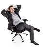 Clipped businessman relaxing