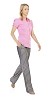 Clipped pretty businesswoman walking