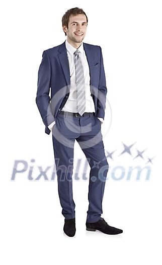 Clipped businessman standing Clipped businessman standing