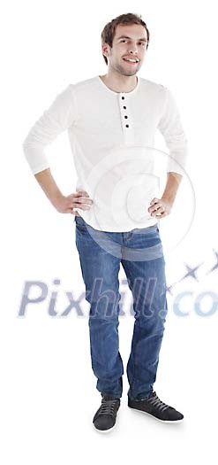 Clipped man dressed casually Clipped man dressed casually