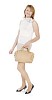 Clipped businesswoman with a handbag