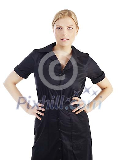 Clipped businesswoman with an attitude Clipped businesswoman with an attitude