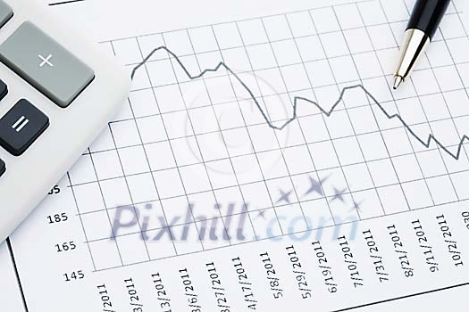 Graph with calculator and pen Graph with calculator and pen