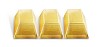 Three shiny gold bars