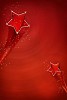 Flying stars on a red background