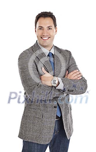 Clipped businessman standing Clipped businessman standing