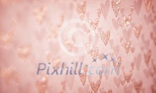 Pink wallpaper with pink hearts Pink wallpaper with pink hearts