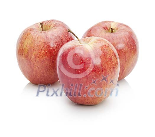 Isolated red apples Isolated red apples