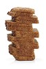 Isolated tower, made of bread