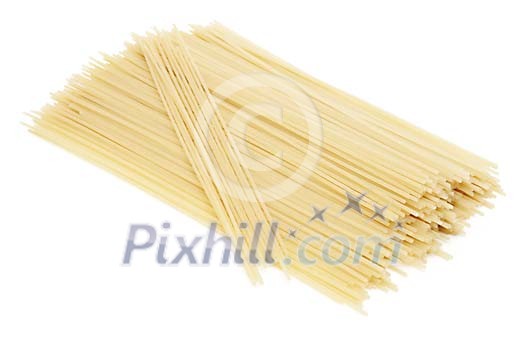 Isolated raw spaghetti Isolated raw spaghetti