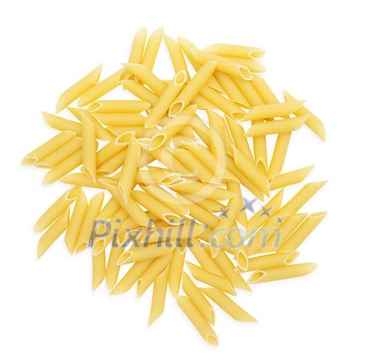 Isolated pile of pasta Isolated pile of pasta