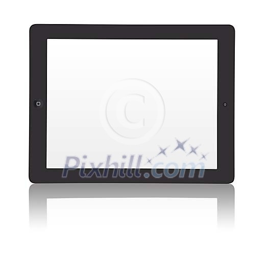 Isolated tablet computer Isolated tablet computer