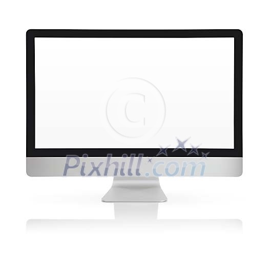 Isolated computer screen Isolated computer screen