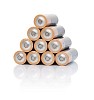 Isolated pile of batteries