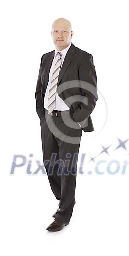Isolated businessman standing Isolated businessman standing
