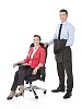 Isolated business people