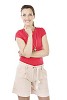 Isolated woman standing