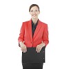 Isolated businesswoman standing