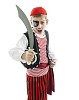 Isolated boy dressed as a pirate
