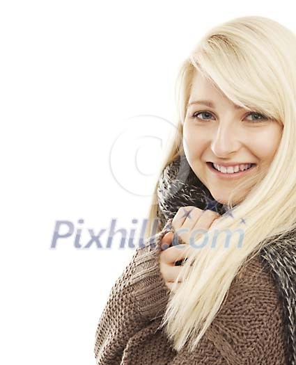 Woman in sweater Woman in sweater