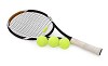 Isolated tennis set