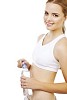 Female holding a bottle of water