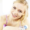 Woman smiling