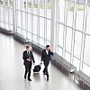 Businessmen going to a trip