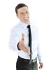 Businessman ready to shake hands