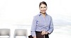 Happy businesswoman smiling