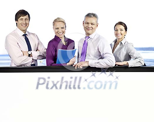 Smiling business team Smiling business team