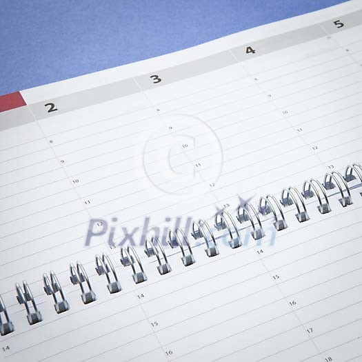 Calendar without any notes Calendar without any notes