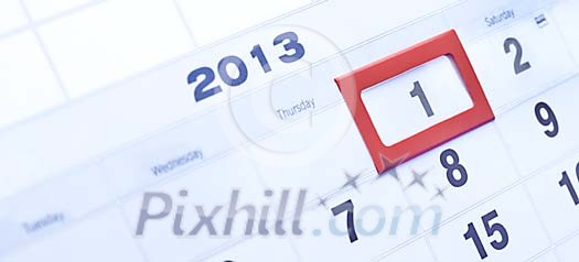 First day of the month in the calendar First day of the month in the calendar