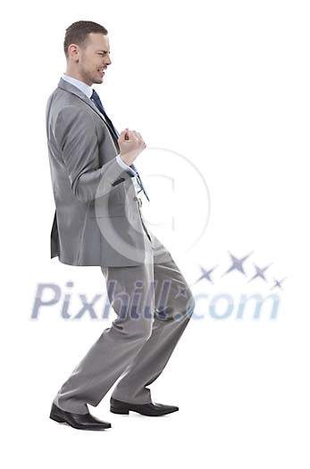 Isolated successful businessman Isolated successful businessman
